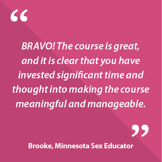 Brooke, Minnesota Sex Educator Quote