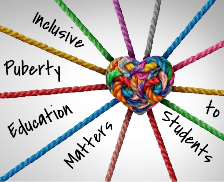 Inclusive Puberty Education Matters to Students - inclusive colored rope heart knot